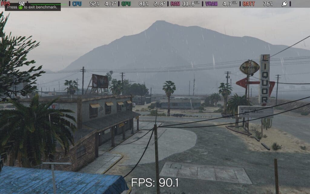 Grand Theft Auto V (GTA 5) Best Settings for Steam Deck